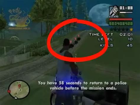 GTA San Andreas: Complete Vigilante Easily using the Minigun .